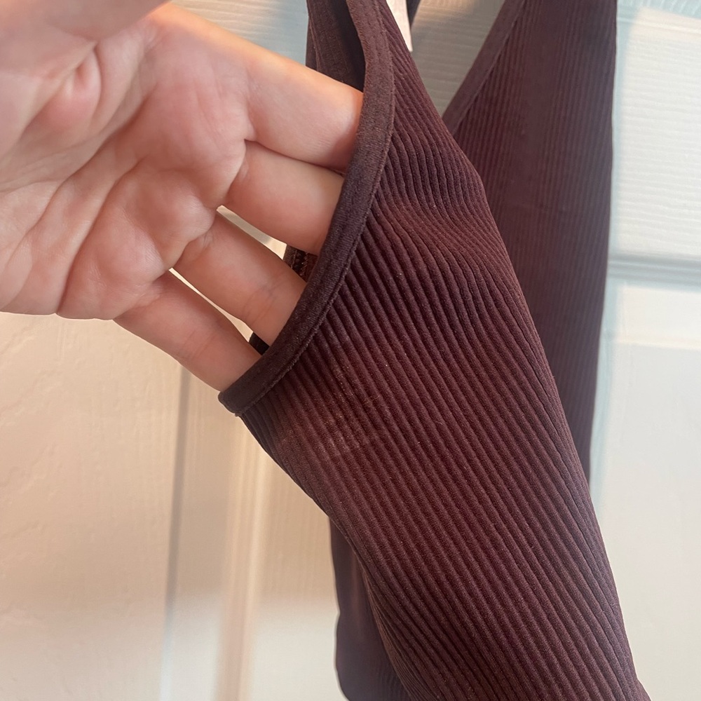 Free People Movement Maroon Razorback Bra Top - Picture 4 of 7